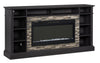 Lappland 70" TV Stand with Crystal Ember Firebox 