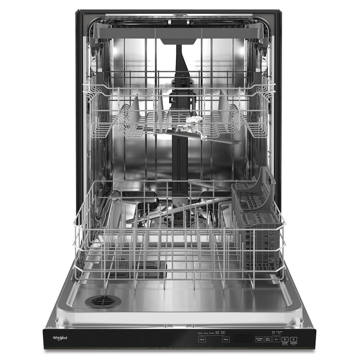 Whirlpool 24\" 47 dBA Built-In Top-Control Dishwasher - Print Resist Black Stainless - WDTA50SAKV