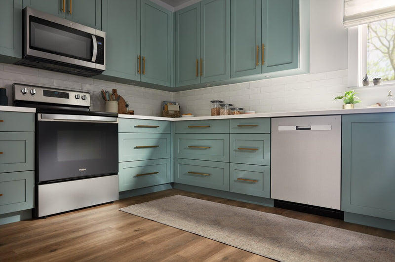 Whirlpool 24\" 51 dBA Built-In Top-Control Dishwasher with Third Rack - Fingerprint Resistant Stainless Steel - WDP730HAMZ