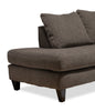 Nofia 2-Piece Chenille Left-Facing Sectional - Charcoal 