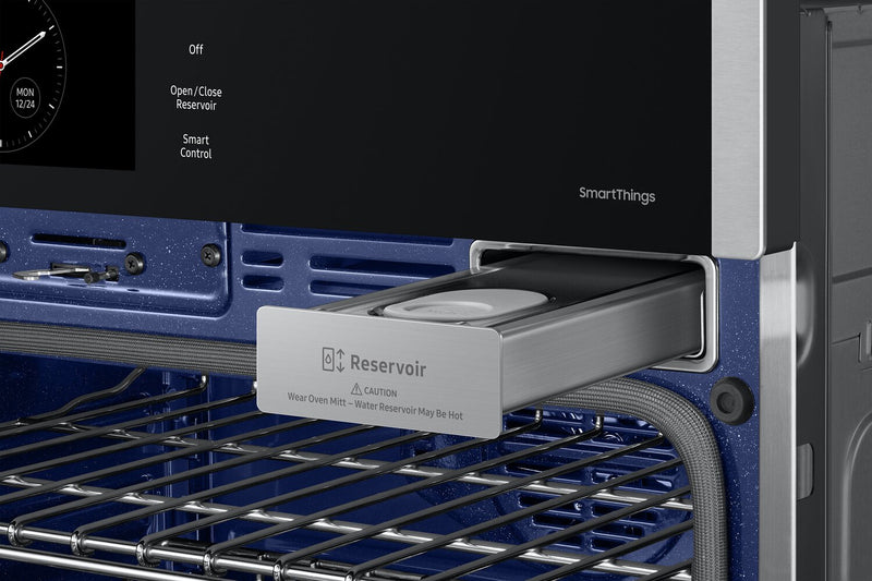 Samsung 30\" 5.1 Cu. Ft. Electric Single Wall Oven with Steam Cook and Air Sous Vide - Stainless Steel - NV51CG600SSRAA