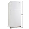 Midea 18 Cu. Ft. Top-Freezer Refrigerator - MRT18S4AWW 