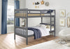 Miko Twin Open Panel Bunk Bed – Grey 