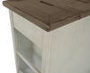 Colby Chairside Table  - Rustic style End Table in Weathered oak and antique white