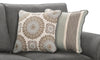 Tula Fabric Sofa - Steel 