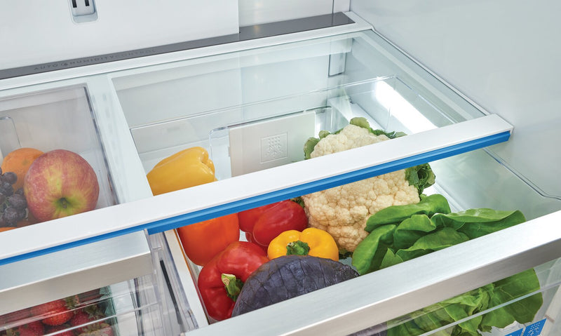 Frigidaire Gallery 36\" 22.6 Cu. Ft. Counter-Depth French-Door Refrigerator - Smudge-Proof® Black Stainless Steel - GRFC2353AD
