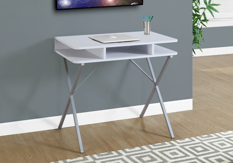 Laura 31.5\" with Open Shelves - White