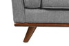 Kassia Linen-Look Chair - Grey 