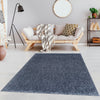 Lawson Blue Shag Area Rug - 7'9" x 9'5" 