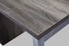 Oscar Reversible Desk - Grey - Contemporary style Desk in Grey Medium Density Fibreboard (MDF)