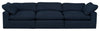 Eclipse Linen-Look Fabric Modular Sofa - Navy 