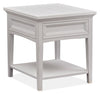 Heron Cove 20" Traditional End Table with Storage and Shelf - White Pine|Table de bout traditionnelle Heron Cove de 20 po avec rangement et tablette - pin blanc