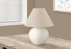 16" Cream Ceramic with Empire Shade Table Lamp|Lampe de table de 16 po en céramique crème avec abat-jour empire