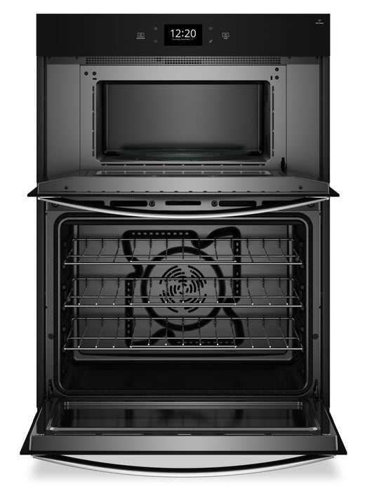 Whirlpool 27\" 4.3 Cu. Ft. Electric Combination Wall Oven with True Convection - Fingerprint Resistant Stainless Steel - WOEC7027PZ