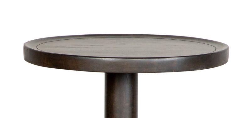 Rhett 18\" Modern End Table - Dark Espresso Brown Oak