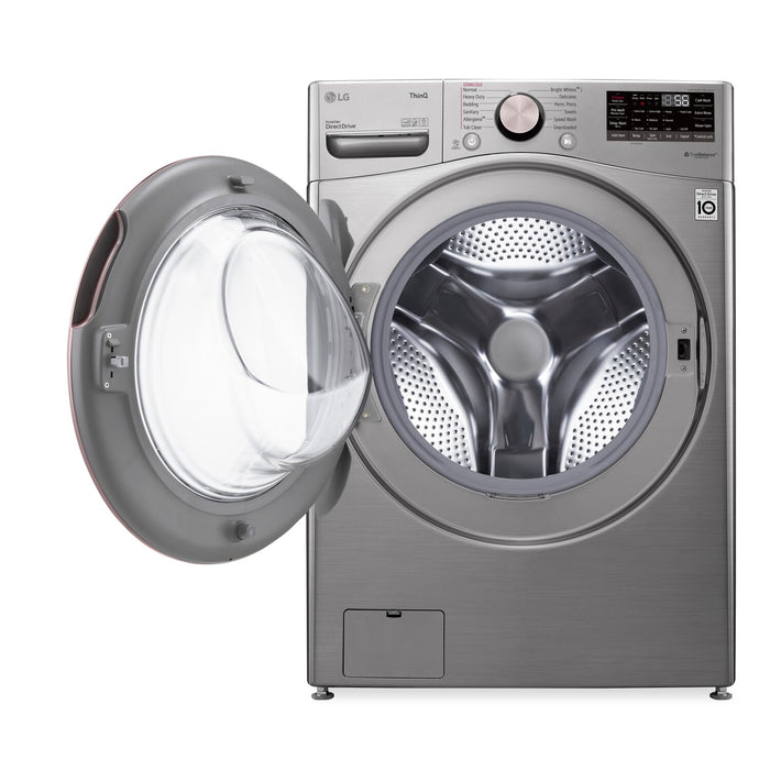 LG 5.2 Cu. Ft. Smart Front-Load High-Efficiency Steam Washer - Graphite Steel - Stackable - WM3850HVA