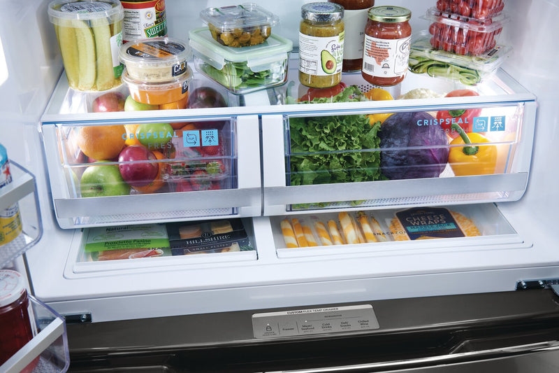 Frigidaire Gallery 36\" 26.3 Cu. Ft. Standard-Depth 4-Door French-Door Refrigerator - Smudge-Proof® Stainless Steel - GRMS2773AF