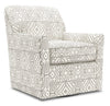 Made in Canada Sofa Lab Customizable Swivel 31\" Fabric Accent Chair - Greystone Multicolour