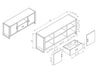 Alvin 3-Piece Entertainment Centre with 64" TV Opening 