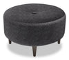 Sofa Lab The Curve Ottoman - Luxury Charcoal 