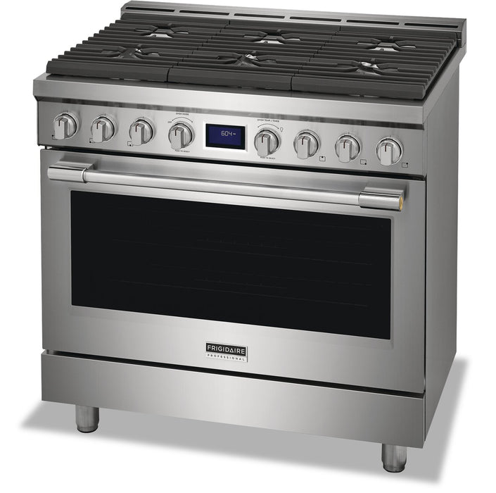 Frigidaire Professional 4.4 Cu. Ft. Gas Range With True Convection and Six Burner Cooktop - Smudge-Proof® Stainless Steel - PCFG3670AF