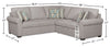 Scott Living Haven 2-Piece Right-Facing Chenille Fabric Sleeper Sectional - Grey | Sofa-lit sectionnel de droite Haven de Scott Living 2 pièces en tissu de chenille - gris