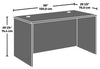 Affirm 59.06" Commercial Grade Office Desk - Noble Elm|Bureau Affirm de 59,06 po de qualité commerciale - orme noble