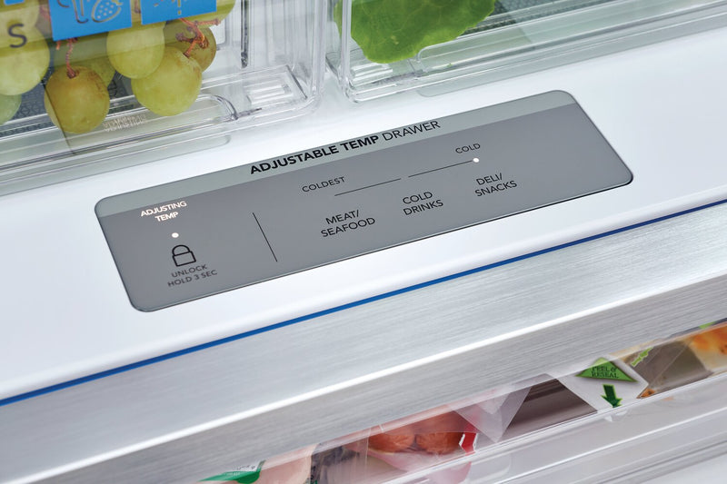 Frigidaire Gallery 36\" 27.8 Cu. Ft. Standard-Depth French-Door Refrigerator - Smudge-Proof® Black Stainless Steel - GRFS2853AD