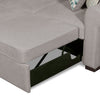 Scott Living Haven 2-Piece Right-Facing Chenille Fabric Sleeper Sectional with Storage Chaise - Grey | Sofa-lit sectionnel de droite Haven de Scott Living 2 pièces en tissu de chenille avec fauteuil long de rangement - gris