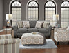 Tula Fabric Accent Ottoman - Twilight 
