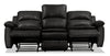 Chandler Leath-Aire Reclining Sofa - Grey  