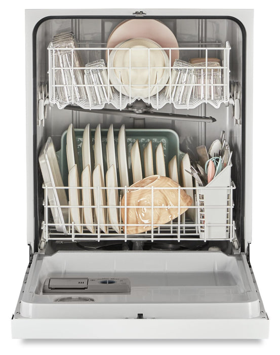 Whirlpool 24\" 57 dBA Built-In Front-Control Dishwasher - White - WDF341PAPW