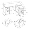 Rickey L-Shaped Corner Desk - Natural  
