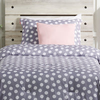 Portia 3-Piece Twin Comforter Set - Grey