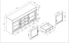 Melody 60" TV Stand - Brown 
