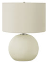 18\" Cream Ceramic Table Lamp