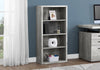 Slade 4-Shelf Bookcase - Grey  