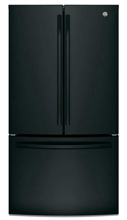 GE 36\" 26.7 Cu. Ft. French-Door Refrigerator - Black - GNE27JGMBB