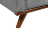 Kassia Linen-Look Sofa - Grey 