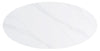 Kort & Co. Nico 51" Modern Oval Coffee Table - White Sinetered Stone with Dark Grey Metal Legs|Table à café ovale moderne Nico de Kort & Co. de 51 po - pierre frittée blanche avec pattes en métal gris foncé
