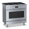 Bosch 800 Series 3.4 Cu. Ft. Industrial-Style Freestanding Gas Range - HGS8655UC 