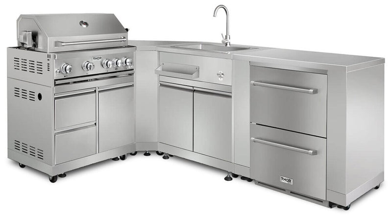 Thor Kitchen 32\" Outdoor BBQ Grill Cabinet - MK03SS304