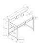 Melissa Standing Desk - Black 