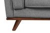 Kassia Linen-Look Sofa - Grey 