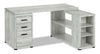 Rickey L-Shaped Corner Desk - Grey  
