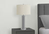 28" Nickle Metal with Acrylic Base Table Lamp|Lampe de table de 28 po en métal nickel avec base en acrylique