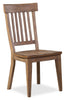 Cedar Dining Chair, Pine Wood, Slat Back - Brown | Chaise de salle à manger Cedar en pin avec dossier à lattes - brun