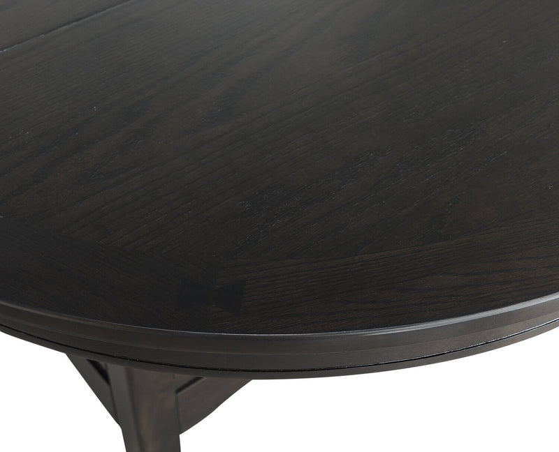Dena Counter-Height Dining Table with 42-60\"W Extension, Round  - Grey