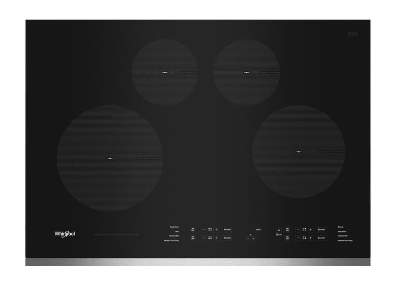 Whirlpool 30\" 4-Element Induction Cooktop - Stainless Steel - WCI55US0JS