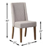 Cedar Dining Chair with Polyester Fabric, Pine Wood - Beige | Chaise de salle à manger Cedar en tissu de polyester et en pin - beige